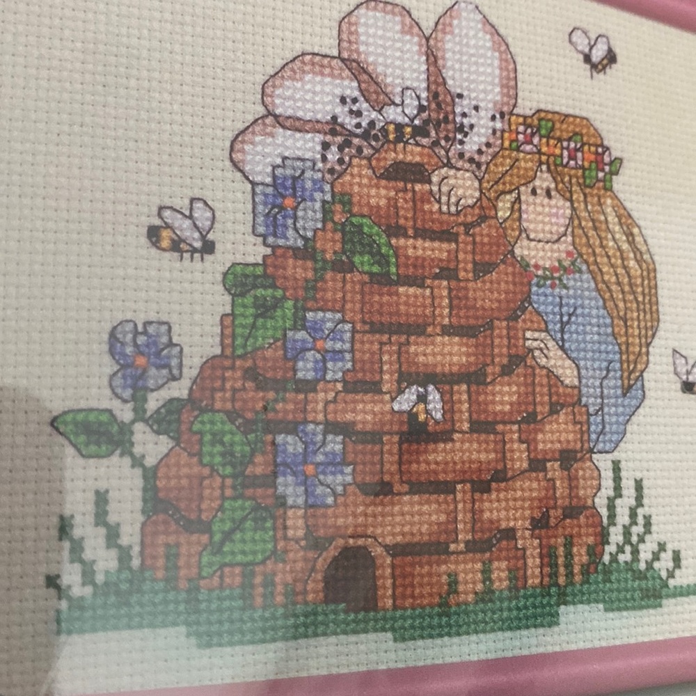 Bumble Bee and Fairy cross stitch kit.